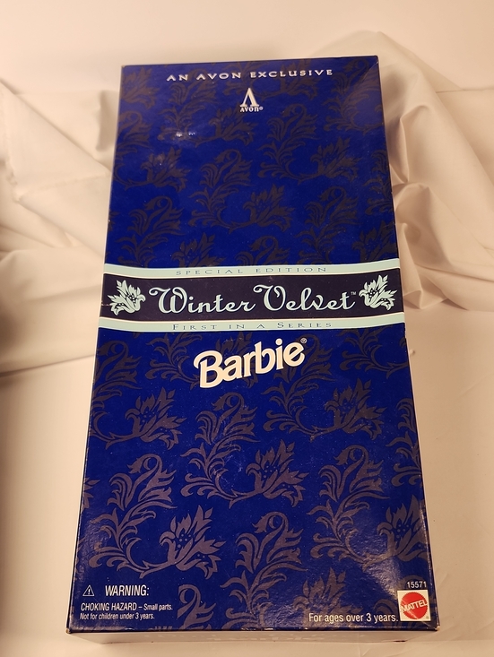 Barbie Other - Avon Exclusive Winter Velvet Barbie Doll